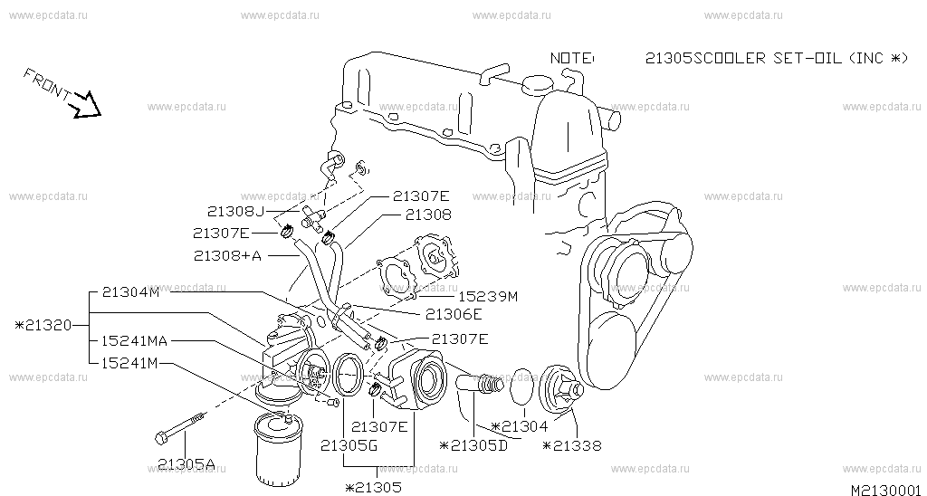 213 - OIL COOLER for Serena C23M Nissan Serena - Auto parts